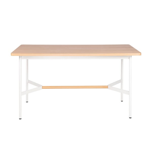 Biely jedálenský stôl sømcasa Asis, 100 x 80 cm