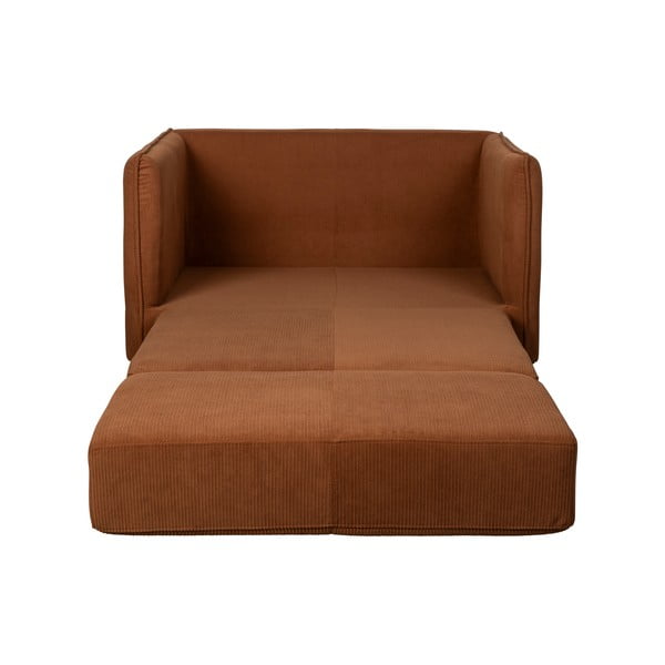 Oranžovohnedé kreslo Jopie – White Label-image-3