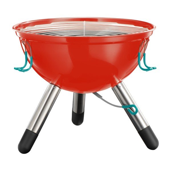 Menší červený prenosný gril Jamie Oliver-image-2