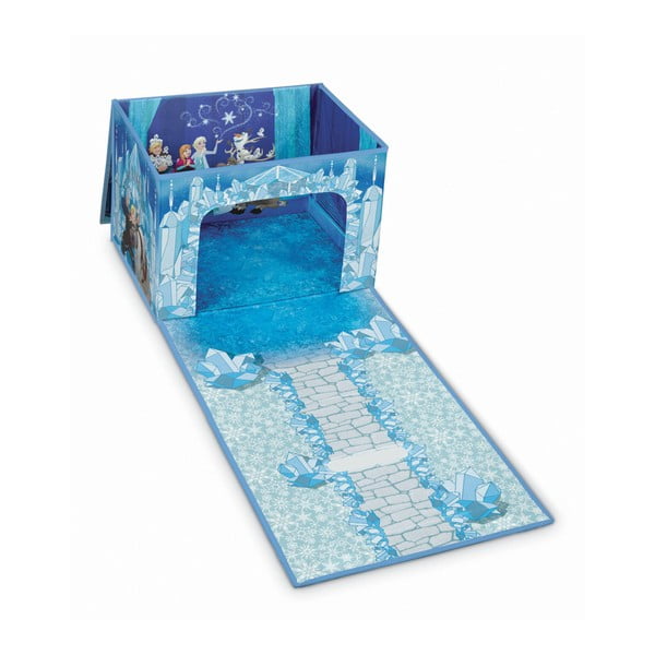 Rozkladací úložný box s hracím domčekom Domopak Frozen