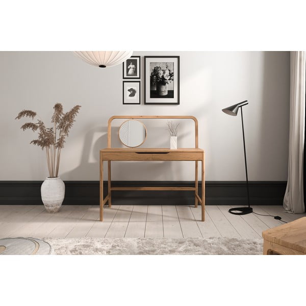 Toaletný stolík z dubového dreva 57x110 cm Twig – The Beds-image-1
