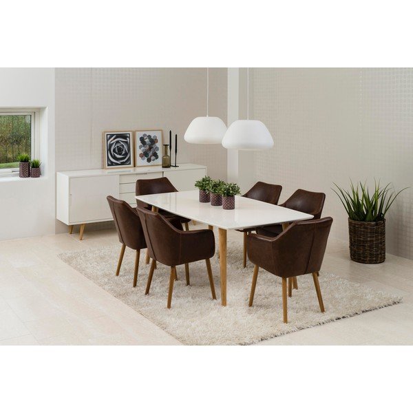 Hnedé kreslo Actona Nora-image-1