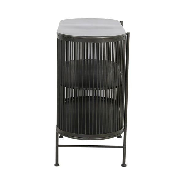 Čierna kovová komoda 100x80 cm Yinthe - Light & Living-image-4