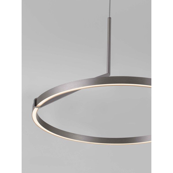 Hliníkové LED závesné svietidlo so stmievačom v striebornej farbe ø 60 cm Tilia – Nova Luce-image-2