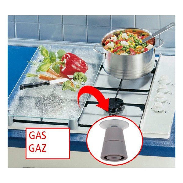 Sklenený kryt na sporák Wenko Universal 3 v 1, 56 x 50 cm-image-2