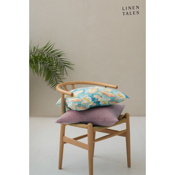 Ľanová obliečka na vankúš 50x50 cm Ashes of Roses – Linen Tales-image-1