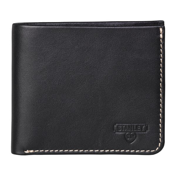 Čierna kožená peňaženka Stanley Tools Bi Fold