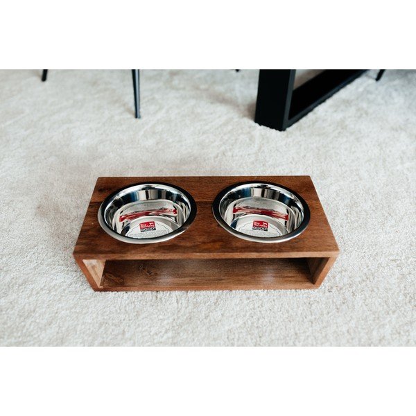 Drevená súprava misiek s podstavcom pre psa Dog Fantasy – Plaček Pet Products-image-3