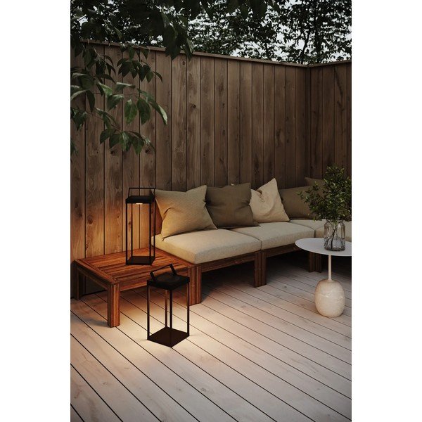 Čierny vonkajší solárny LED lampáš na USB (výška 42 cm) Pure – Markslöjd-image-2