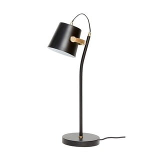 Čierna stolová lampa Hübsch Gorel