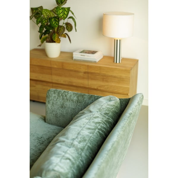 Svetlozelená zamatová rohová pohovka (ľavý roh) Vera – Sits-image-1