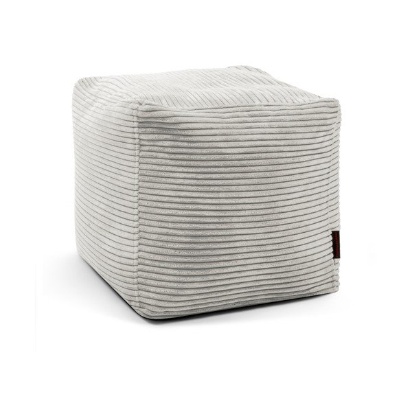 Krémový menčestrový sedací vak Up! MooG – SLOWDOWN