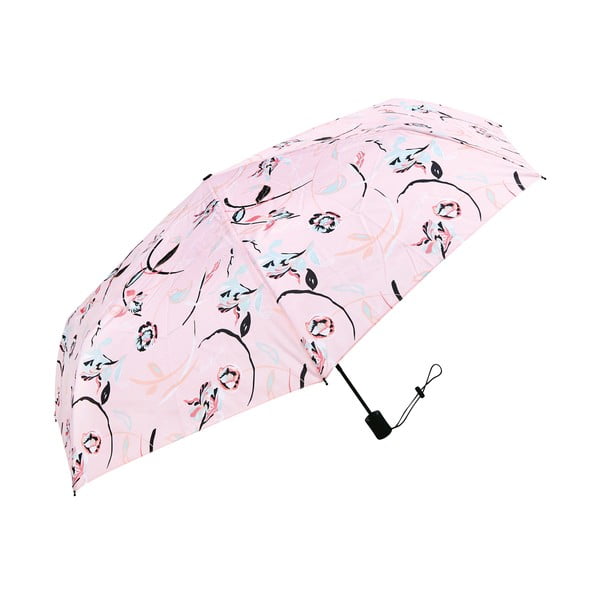 Skladací ružový dáždnik Miss Étoile Flowery, ø 87 cm