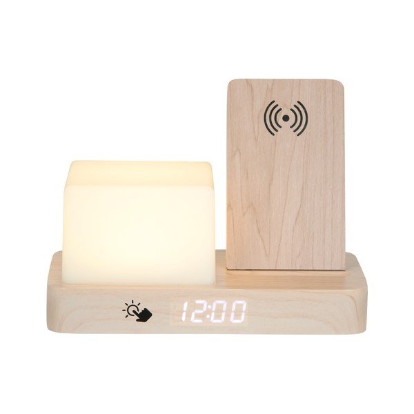 Digitálny/stolový budík s bezdrôtovou nabíjačkou Retro LED Night Light – Karlsson