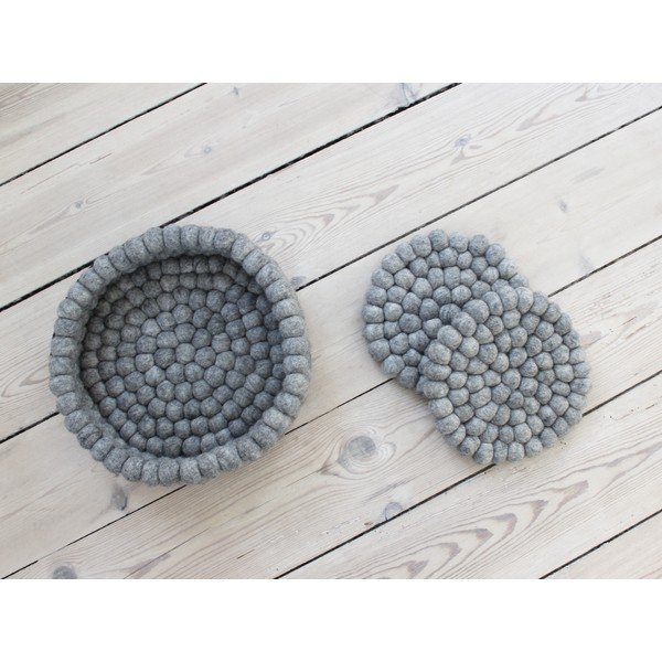 Oceľovosivá guľôčková podložka z vlny Wooldot Ball Coaster, ⌀ 20 cm-image-3