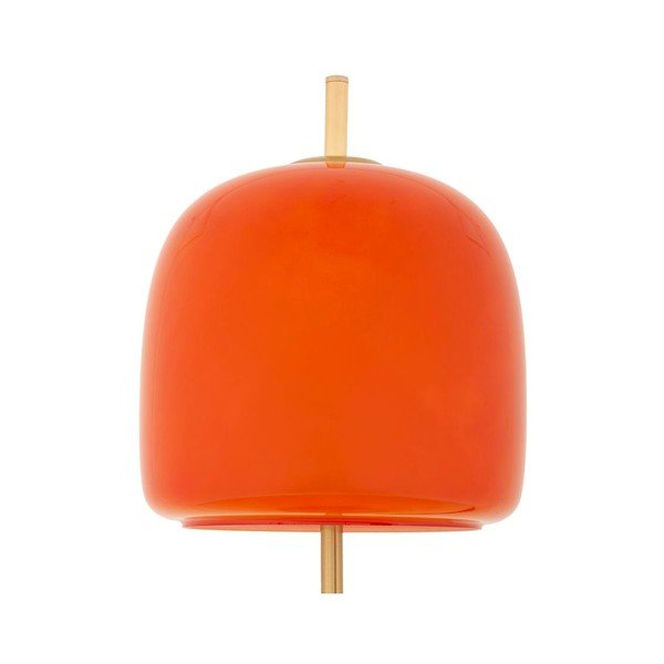 Oranžová/v zlatej farbe kovová stolová lampa so skleneným tienidlom (výška  53 cm) Oldy – Mauro Ferretti-image-2