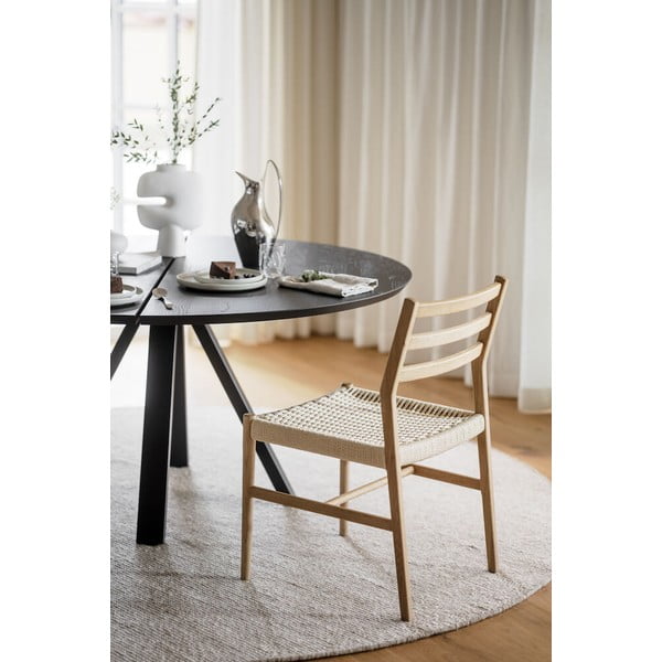 Okrúhly jedálenský stôl s doskou z dubového dreva 150x150 cm Carradale - Rowico-image-4