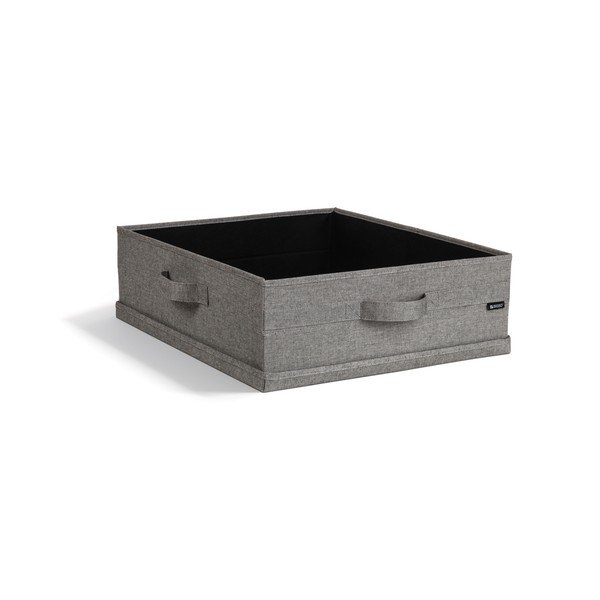 Sivý látkový úložný box s vekom 46x56x16 cm Soft Storage Low – Bigso-image-2