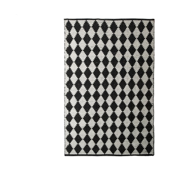 Čiernobiely koberec TJ Serra Diamond, 120x180 cm
