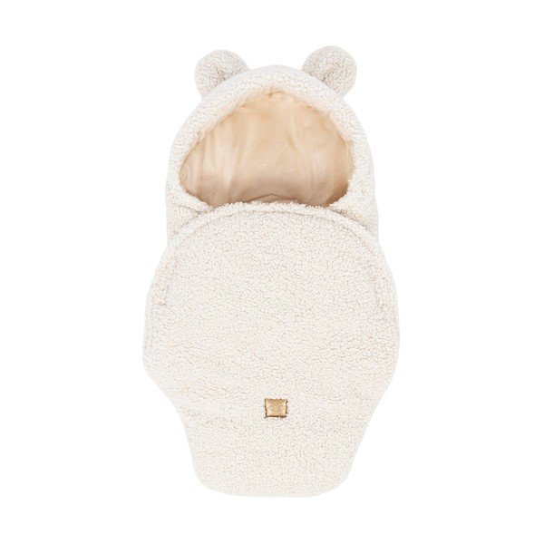 Krémová detská zavinovačka s baránkom 45x80 cm – Meowbaby