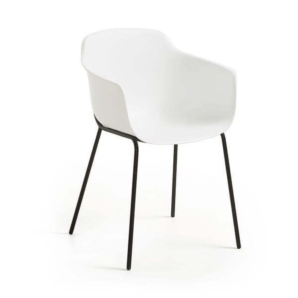 Biela jedálenská stolička Kave Home Khasumi