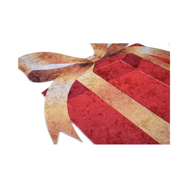Koberec v červeno-zlatej farbe Vitaus Gift, 60 × 100 cm-image-1