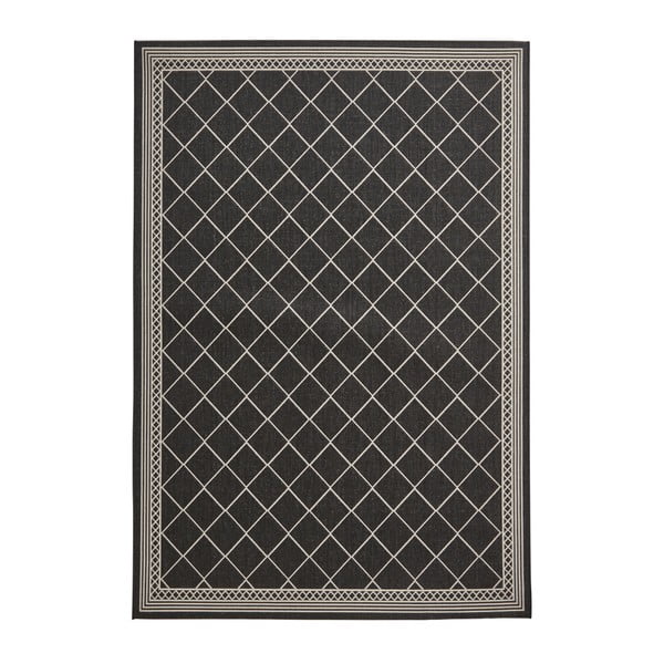 Čierny koberec Think Rugs Cottage, 120 × 170 cm