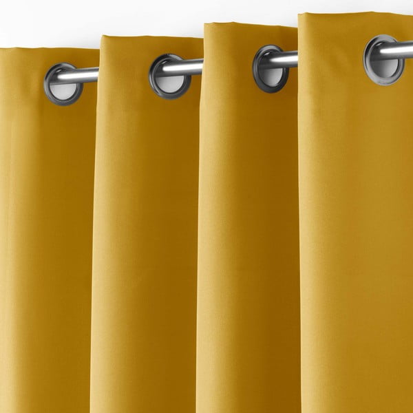 Žltý záves 140x180 cm Essentiel – douceur d'intérieur-image-1