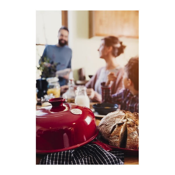 Červená keramická okrúhla forma na pečenie chleba Emile Henry, ⌀ 28,5 cm-image-2