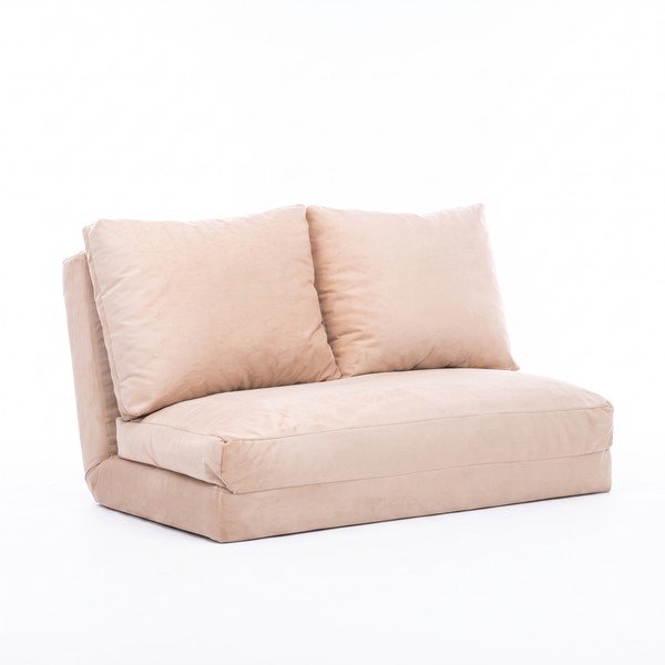 Krémová rozkladacia pohovka 120 cm Taida – Balcab Home
