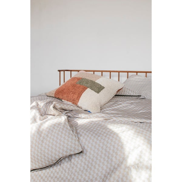 Béžové predĺžené obliečky na jednolôžko z bavlneného saténu 140x220 cm Mini – Mette Ditmer Denmark-image-3