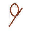 Nástenný oceľový háčik v terakotovej farbe Tuba M – Spinder Design