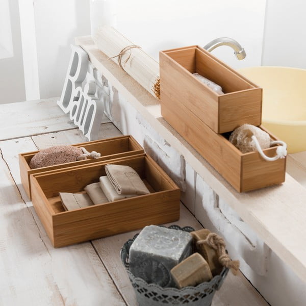 Bambusový organizér Compactor Woody, 30 × 15 × 6,35 cm-image-2