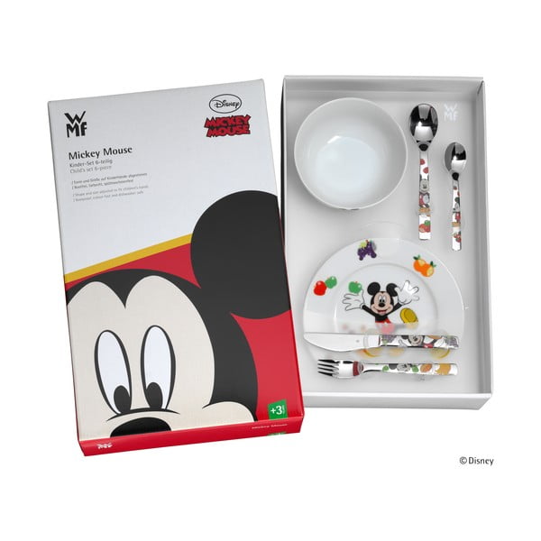 6-dielna sada detských antikoro príborov a riadu WMF Mickey Mouse-image-1