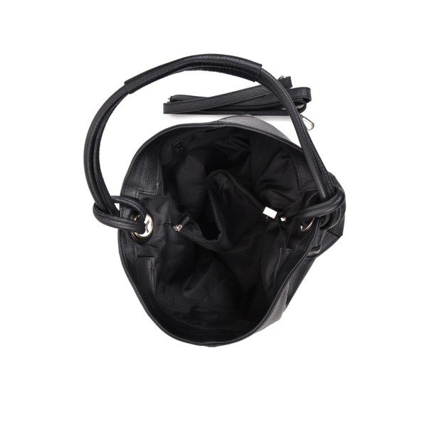 Čierna kožená kabelka Anna Luchini Smiela-image-2