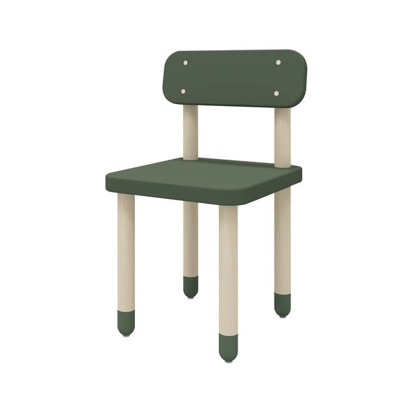 Zelená detská stolička Flexa Dots