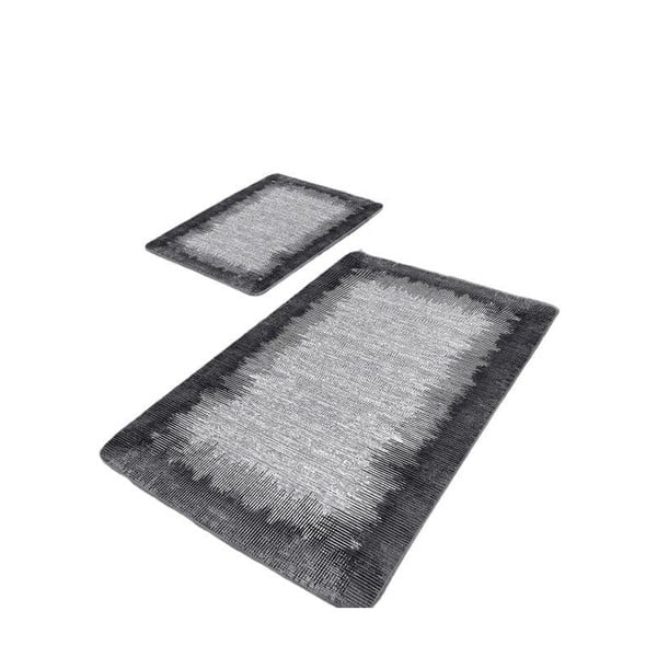 Čierno-sivé kúpeľňové predložky v súprave 2 ks 60x100 cm – Mila Home