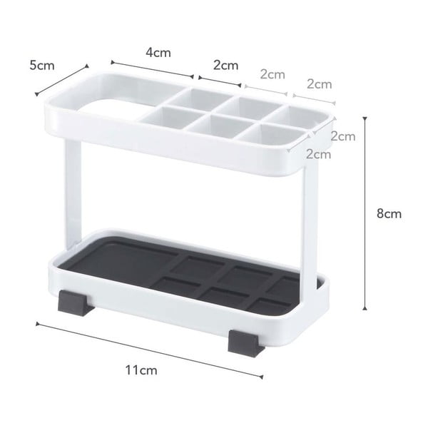 Biely stojan na zubné kefky a pastu YAMAZAKI Tower-image-2