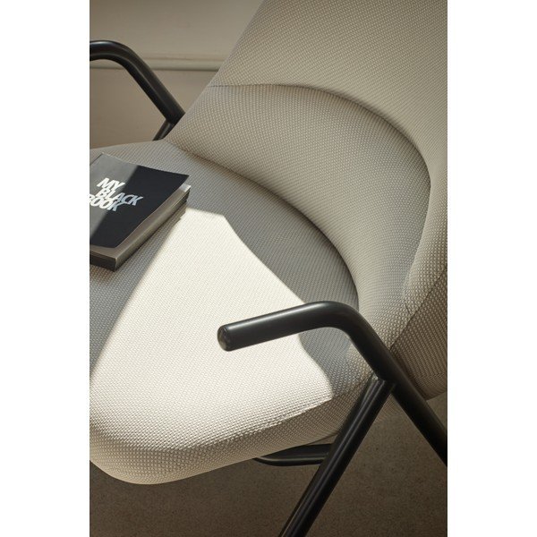 Biele kreslo Teulat Dins, výška 114 cm-image-1