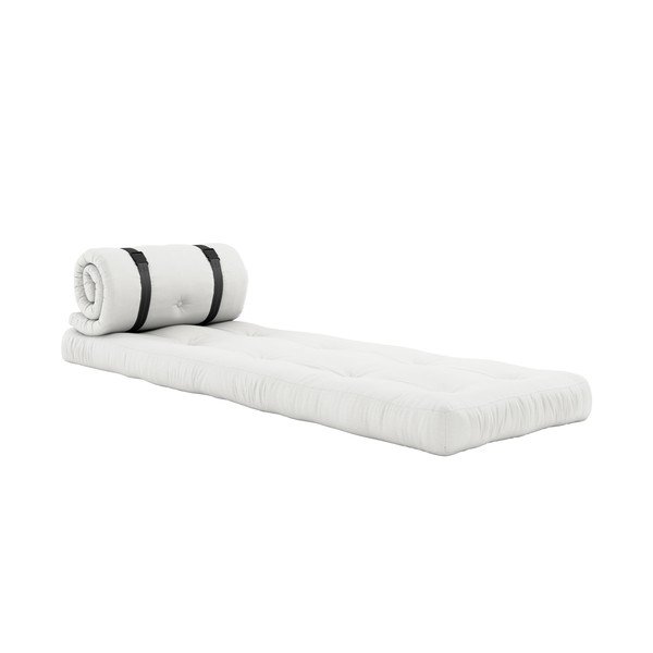 Biele rozkladacie kreslo vhodné do exteriéru Karup Design Design OUT™ Buckle Up White-image-1