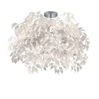 Biele závesné svietidlo Trio Pendant Leavy, výška 73 cm
