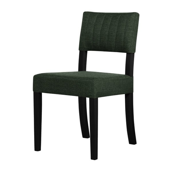 Zelená stolička s čiernymi nohami Ted Lapidus Maison Néroli
