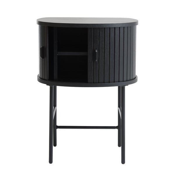 Čierny nočný stolík Nola – Unique Furniture-image-2