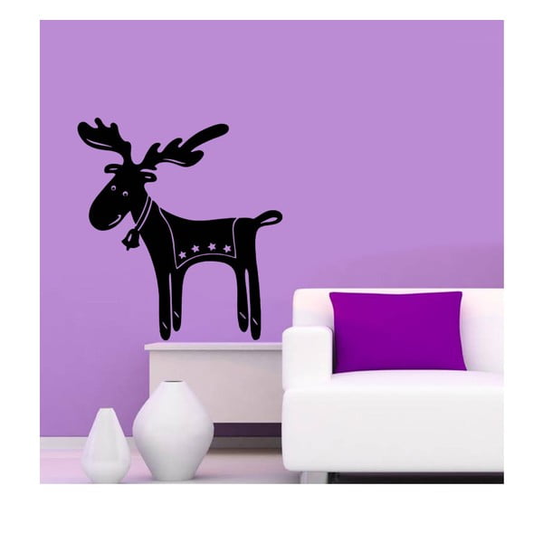 Samolepka na stenu Reindeer, 42x26 cm
