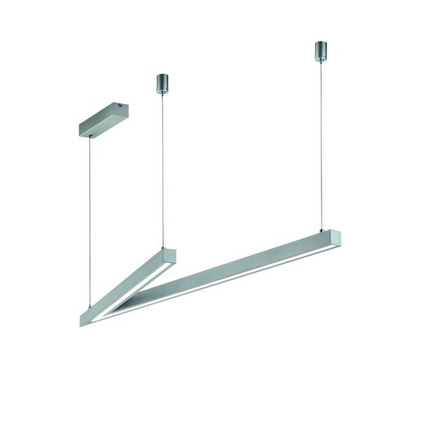 Sivé LED závesné svietidlo s hlasovým ovládaním/s ovládaním pomocou mobilnej aplikácie s kovovým tienidlom Cicanto – CINQUE-image-3