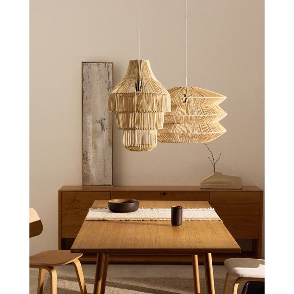 Ratanové tienidlo v prírodnej farbe ø 38 cm Janoa – Kave Home-image-1