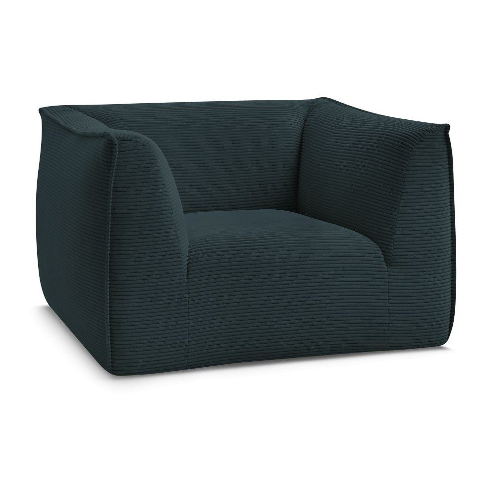 Tmavomodré menčestrové kreslo Giorgia – Bobochic Paris