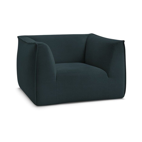 Tmavomodré menčestrové kreslo Giorgia – Bobochic Paris