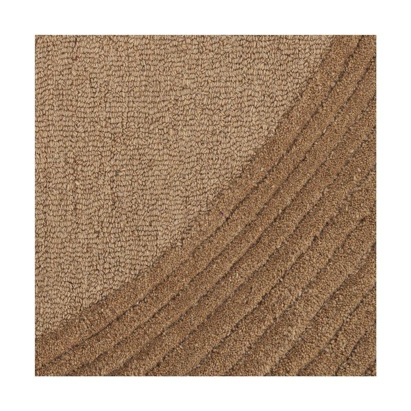 Ručne tkaný vlnený koberec v tmavoprírodnej farbe 160x230 cm Pune – House Nordic-image-4