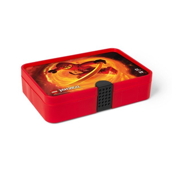 Červený úložný box s priehradkami LEGO® Ninjago